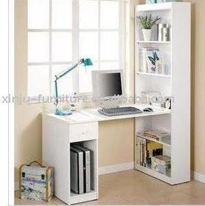 diy bookshelf with desk | DIY craft or computer desk with bookcase Diy Computer Desk, Desk Diy, Modern Computer Desk, Murphy Bed Plans, Bookshelf Desk, Bedroom Desk, Bookshelves Diy, Diy Desk, Wooden Desk