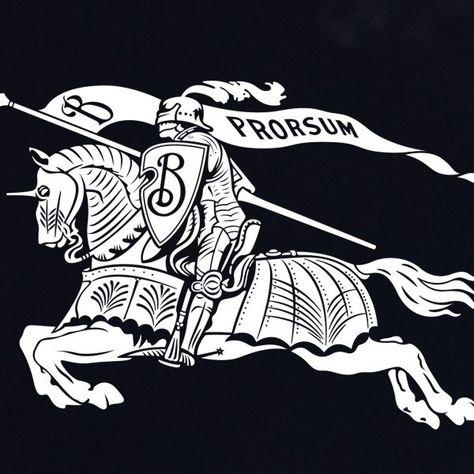 Burberry has unveiled a logo that uses an equestrian knight motif that was created for the brand over 100 years ago along with a serif typeface. Vincenzo De Cotiis, Peter Saville, Knight Logo, René Lacoste, Burberry Shop, Good Readers, British Heritage, Animal Companions, Annual Report