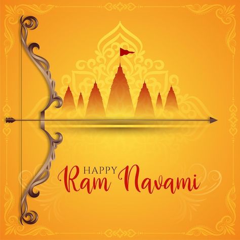 Vector happy ram navami cultural hindu f... | Premium Vector #Freepik #vector #happy-ram-navami #ram-navami #mandir #shri-ram Happy Ram Navami Wishes, Ram Navami Wishes, Rudra Shiva, Happy Ram Navami, Divine Union, Festival Post, Ram Navami, Festival Wishes, Hindu Festival