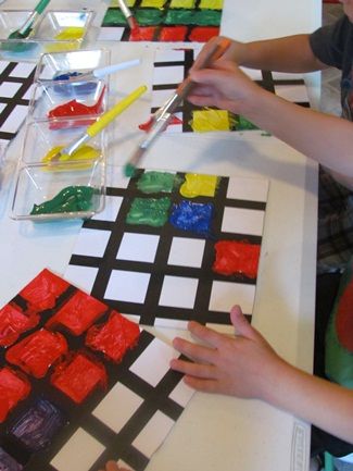 Classe D'art, Teach Preschool, Preschool Art Projects, Kids Garden, Shapes Preschool, Perfect Squares, Kindergarten Art, Shape Crafts, Art Theme