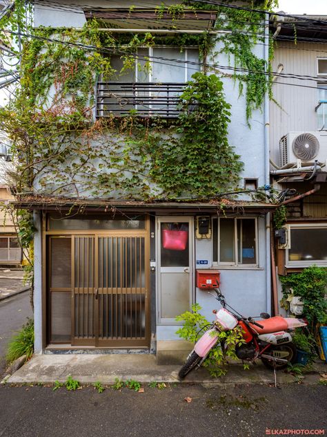 Japanese Store Fronts, Japanese Neighborhood, Tokyo Street Photography, Japanese Dictionary, Old Japanese House, Anime Houses, Emperor Hirohito, Japanese Buildings, Colorful Forest