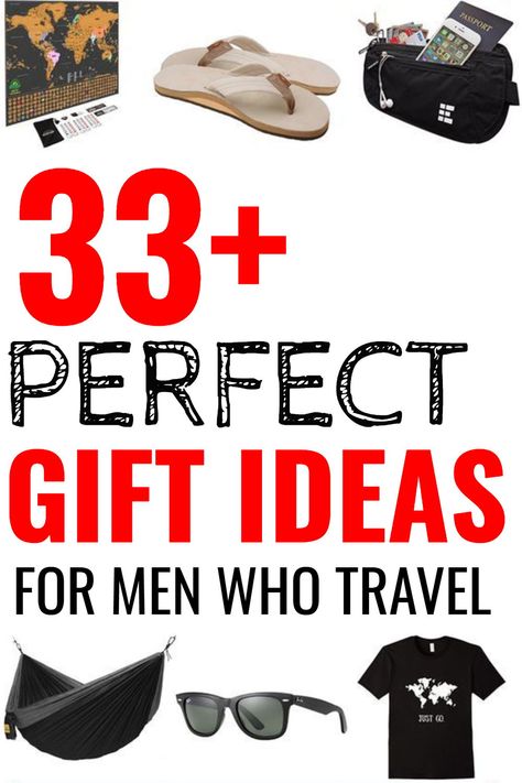 LOOKING FOR THE BEST GIFTS FOR TRAVELERS? I decided to jot down some items that I know would be amazing gifts for all the traveling men out there!  I know these would work be great travel gift ideas for men because: I already own the products mentioned and love them! Or I’ve looked into purchasing these exact ones for myself, friends, or family. So take a read and get some holiday / birthday gift-giving inspiration! #giftguide #travel #giftguideformen #giftsformen Gifts For Travelers Men Unique, Gifts For Travelers Men, Men Present Ideas, Retirement Gift Ideas For Men, Guy Gifts Birthday, Travel Gifts For Men, Christmas Bazaar, Gift Guide For Men, Best Travel Gifts