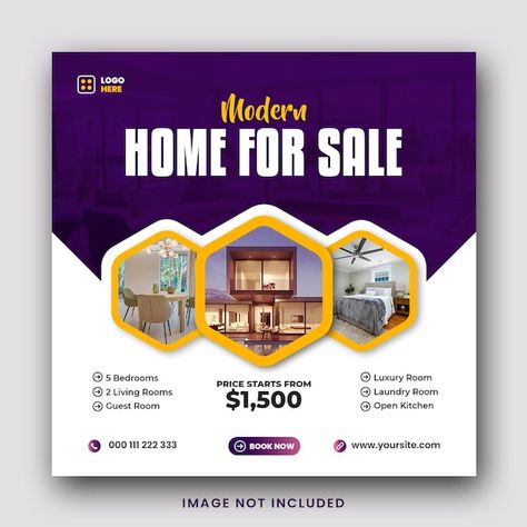 PSD modern home sale social media instag... | Premium Psd #Freepik #psd Social Media Posts Design, Adobe Illustrator Graphic Design, Flyer And Poster Design, Lounge Design, Social Media Design Inspiration, Creative Ads, Instagram Post Template, Post Design, Post Templates