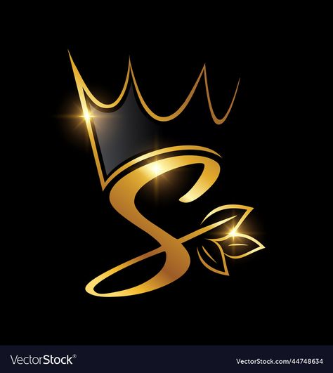 S S Logo Design Letter, S Pics Letter, S Wallpaper Letter, S Name Logo, S Symbol, Black Background With Gold, Baking Logo Design, S King, Leaf Monogram