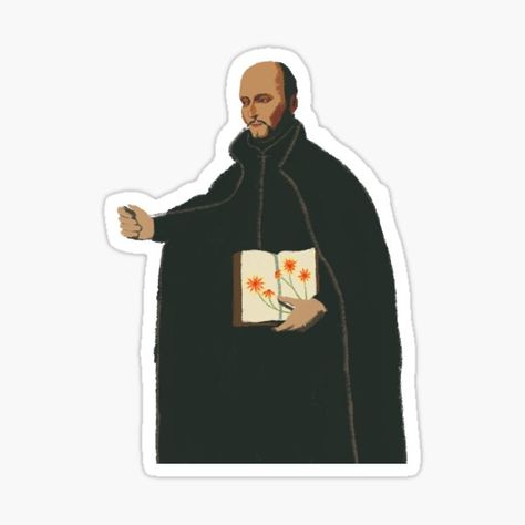 Digital drawing of St. Ignatius of Loyola • Millions of unique designs by independent artists. Find your thing. Ignatius Of Loyola, St Ignatius Of Loyola, St Ignatius, Top Artists, Sticker Design, Digital Drawing, Independent Artist, Vinyl Sticker, Unique Designs