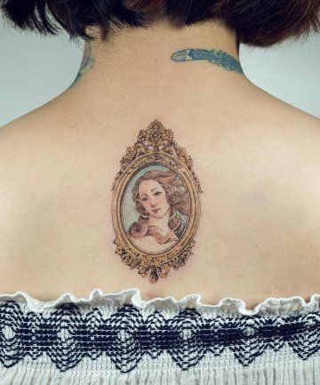 The Birth of Venus, Fine Art-Inspired Tattoos - (Page 21) Birth Of Venus Tattoo, Venus Tattoo, Art Inspired Tattoos, Venus Art, Keith Haring Art, Haring Art, Venus Fashion, Birth Of Venus, Dainty Tattoos