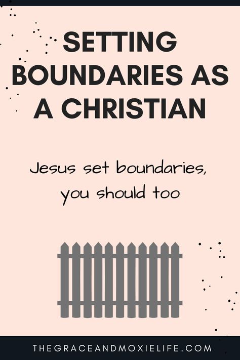 Setting boundaries is hard for many people. But as people who are supposed to love and serve, it can be hard to know if and where we should draw lines. Jesus set boundaries and so should you. Check out my blog post for more! It’s Ok To Set Boundaries, People Pleaser Boundaries, Scriptures About Boundaries, Boundaries Vs Grudges, Friendship Boundaries Activities, How To Draw Boundaries, Setting Biblical Boundaries, Setting Healthy Boundaries Quotes, God And Boundaries