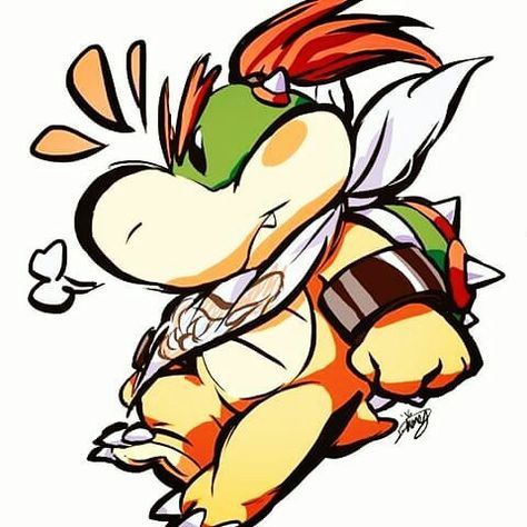 Bowser Jr, Nintendo Mario Bros, King Koopa, Mario Fan Art, Retro Gaming Art, Jr Art, Video Game Fan Art, Super Mario Art, Nintendo Art