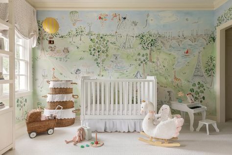 Serena & Lily Harbour Cane crib Riley Sheehey Nursery, Riley Sheehey, Mini Nursery, Paloma Contreras, Cane Bed, Host Chairs, The Shade Store, Urban Electric, Shade Store