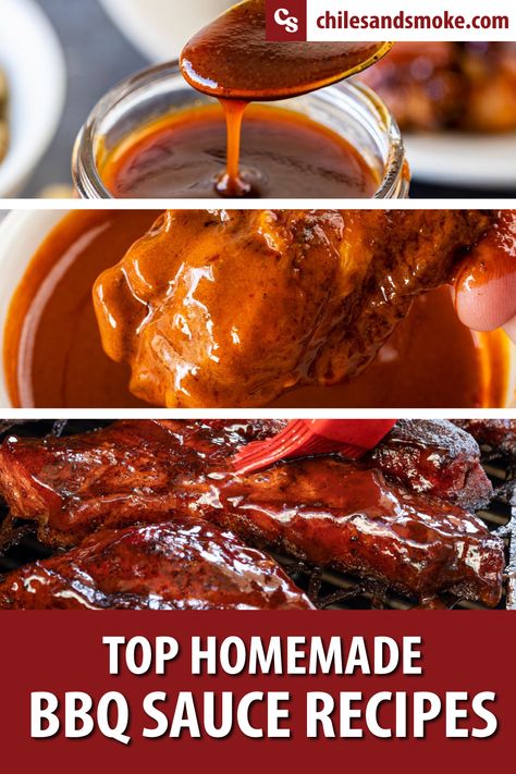 Hot Bbq Sauce Recipe, Kansas City Bbq Sauce Recipe, Best Homemade Bbq Sauce, Home Made Bbq Sauce, Bbq Sauce Recipes, Homemade Barbeque Sauce, Meat Marinades, Barbeque Sauce Recipe, Easy Bbq Sauce