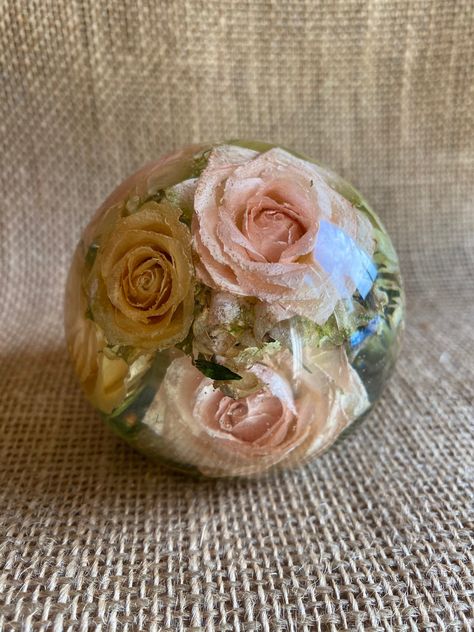 Excited to share this item from my #etsy shop: Funeral flower preservation resin sphere 6cm and 8cm Wedding Flower Preservation, Resin Sphere, Flower Preservation, Memorial Keepsakes, Wedding Item, Clear Resin, How To Preserve Flowers, The Memories, Wedding Flower