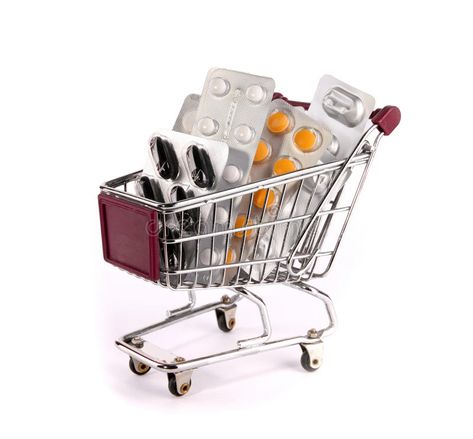 Shopping Background, Shopping Images, Supermarket Trolley, Shopping Trolley, Background White, Art Work, Stock Images Free, White Background, Medicine