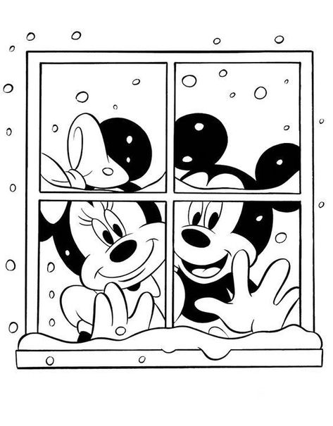 Christmas Minnie Mouse, Disney Silhouette, Christmas Coloring Sheets, Minnie Mouse Christmas, Mouse Color, Detailed Coloring Pages, Mouse Christmas, Mickey Christmas, Mickey Mouse Christmas