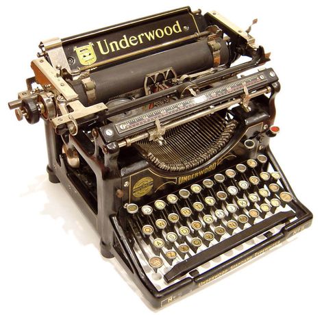 images of animated antique pianos | This is the Underwood 5 in Richard Polt 's Collection, the one I used ... Mesin Tik, Underwood Typewriter, Learn To Type, Antique Typewriter, Old Technology, Vintage Typewriters, Writing Tools, The Good Old Days, Belle Epoque