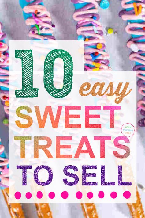 Easy Bake Sale Ideas, Food Sale Ideas, Kids Bake Sale, Fundraiser Bake Sale, Easy Sweet Treats, Sweet Treats To Make, Bake Sale Cookies, Fall Bake Sale, Bake Sale Desserts