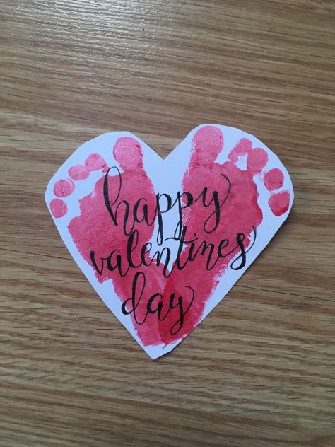 Monthly Footprint Art: DIY Valentine's Day Cards » The Life of Lori Handprint Template, Bridgerton Quotes, Bridgerton Costumes, Valentines Art For Kids, Baby Footprint Crafts, Preschool Valentine, Preschool Valentine Crafts, Toddler Valentine Crafts, Baby Footprint Art