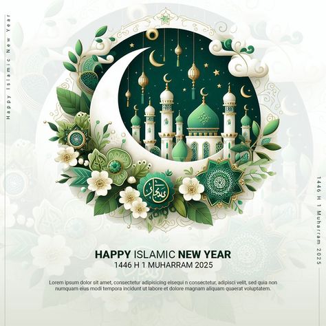 Happy Islamic New Year 1446 H Celebrations On 1 Muharram 2025#pikbest##Templates Happy Islamic New Year, Islamic Celebrations, Happy Muharram, Happy Birthday Wishes Cake, Islamic New Year, Birthday Wishes Cake, Dark Grey Background, Arabic Pattern, New Years Background