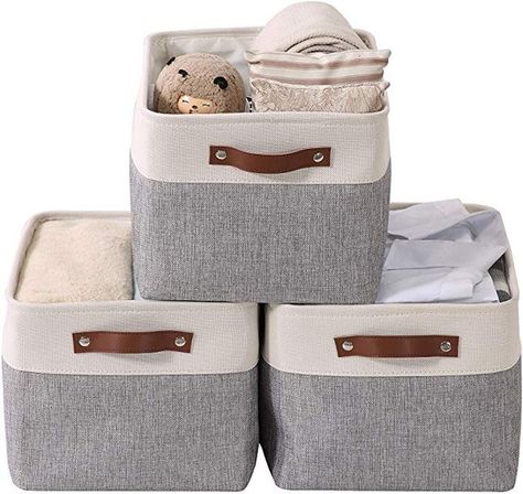 Closet Organization Bins, Shelf Nursery, Closet Storage Bins, Baskets For Shelves, Small Storage Basket, Closet Shelf Organization, Fabric Storage Baskets, Collapsible Storage Bins, Linen Closet Organization