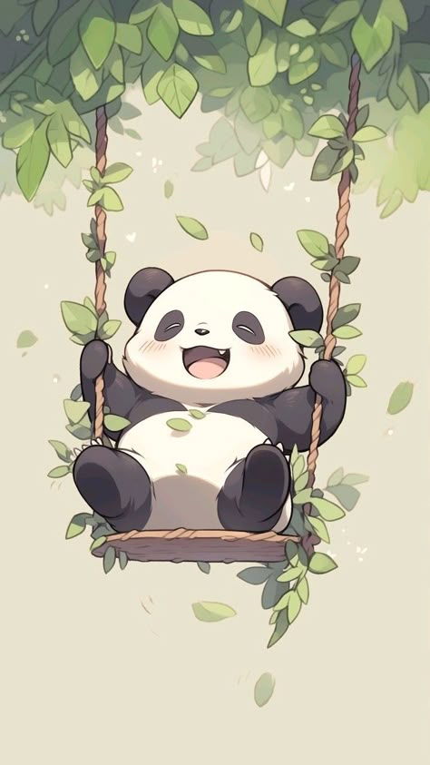 Aesthetic Panda Wallpaper, Lock Screen Wallpaper Ideas, Panda Wallpaper Iphone, Panda Bears Wallpaper, Chibi Panda, Panda Background, Cute Panda Drawing, Panda Drawing, Fashion Outfits Winter