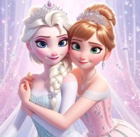 Disney Kızları, Anna Und Elsa, Frozen Pictures, Disney Frozen Elsa Art, Disney Princess Artwork, Zombie Disney, Cute Disney Drawings, Disney Princess Fashion, Princess Wallpaper