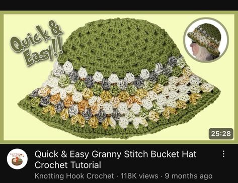 Granny Stitch Bucket Hat Pattern, Crochet Granny Hat Pattern, Crochet Granny Stitch Bucket Hat, Crochet Granny Bucket Hat Free Pattern, Crochet Granny Bucket Hat, Granny Stitch Hat, Granny Stitch Bucket Hat, Hat Crochet Tutorial, Stitch Bucket Hat