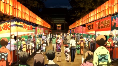 S02E01: Summer Festival Time Japanese Festival Anime Background, Japan Summer Festival Aesthetic, Acnh Japanese Festival, Anime Summer Festival, Summer Festival Illustration, Japanese Festival Anime, Japanese Summer Festival, Anime Festival, Japan Summer