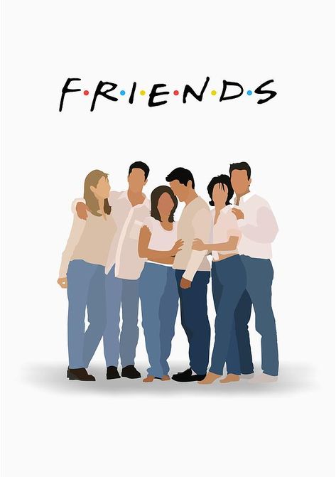 #friends #friendstvshow #jeans #centralperk *not my drawing* Friends Poster Minimalist, Friends Tv Quotes, Friends Episodes, Friends Poster, Friends Cast, Friends Tv Series, Friends Moments, Friends Series, Friends Wallpaper