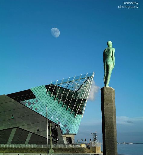 The Watcher statue and The Deep, Kingston upon Hull, East Yorkshire, England Yorkshire City, Hull England, Kingston Upon Hull, The Watcher, Photograph Video, Hull City, East Yorkshire, Uk City, City House