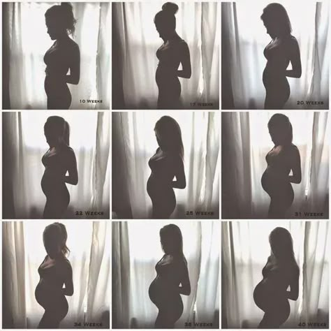 15 Adorable Weekly Baby Bump Photo Ideas Bump Progression, Baby Bump Progression, Maternity Silhouette, Baby Bump Pictures, Belly Pics, Pregnancy Tracker, Bump Pictures, Pregnancy Bump, Baby Bump Photos