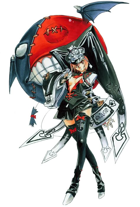 Valentine from Guilty Gear 2: Overture Bedman Guilty Gear, Daisuke Ishiwatari, Valentine Guilty Gear, Guilty Gear Xrd, Gear 2, Gear Art, Guilty Gear, Valentines Art, Illustration Character Design