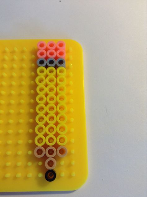 Easy pencil perler bead Melty Bead Designs, Melt Beads Patterns, Hamma Beads Ideas, Easy Perler Bead Patterns, Melty Bead Patterns, Pixel Beads, Pearl Beads Pattern, Easy Perler Beads Ideas, Art Perle