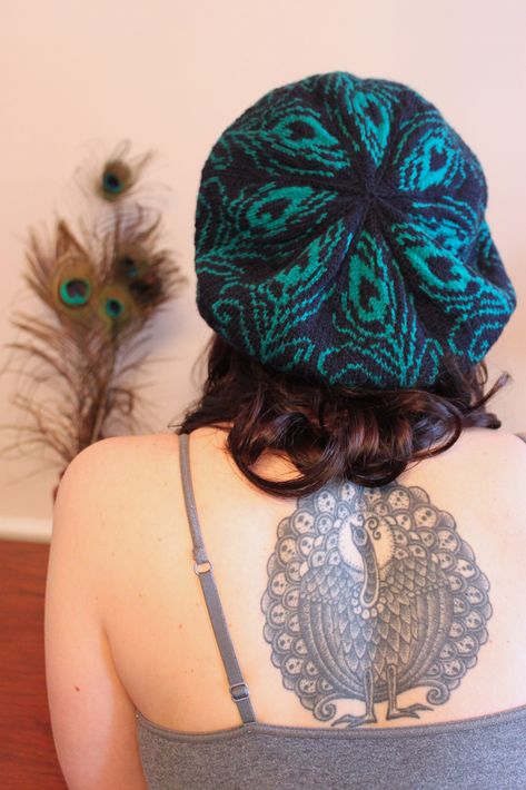 Ravelry: Peacock Tam by Celeste Young Knitted Tam, Peacock Pics, Tam Pattern, Knitting Tam, Knit Loom, Beret Pattern, Fiber Crafts, Crochet Knit Hat, Head Gear