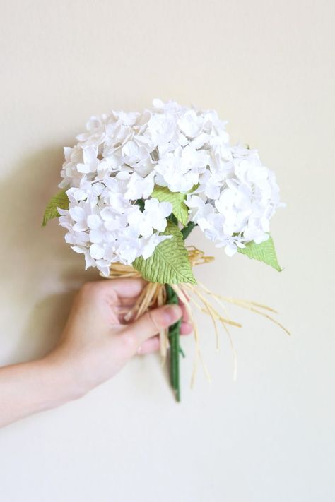 White Hydrangeas, Hydrangea Bouquet, Small Bouquet, White Hydrangea, Craft Paper, Pure White, Engagement Party, Wedding Inspo, Hydrangea