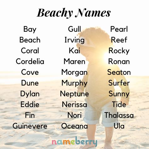 Beach Names, Hispanic Baby Names, Unisex Names, Unisex Baby Names, Names For Boys, Unisex Name, Names Baby, Baby Name List