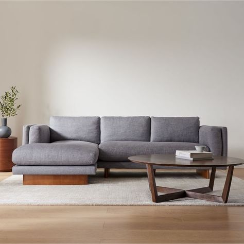 Sectionals For Small Spaces, West Elm Couch, Sofa Wood Frame, Modern Italian Design, Best Sectionals, Modern Sofa Sectional, Inspire Me Home Decor, Sectional Sofa Couch, Modern Sectional