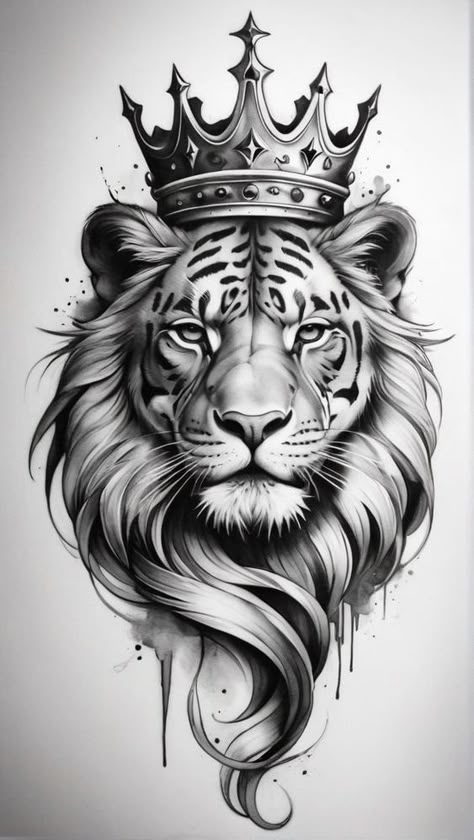 Tiger Sketch, Tiger Tattoo Sleeve, Wildlife Tattoo, Lion Sketch, Lion Tattoo Sleeves, Realistic Tattoo Sleeve, Lion Head Tattoos, Tiger Tattoo Design, Egypt Tattoo