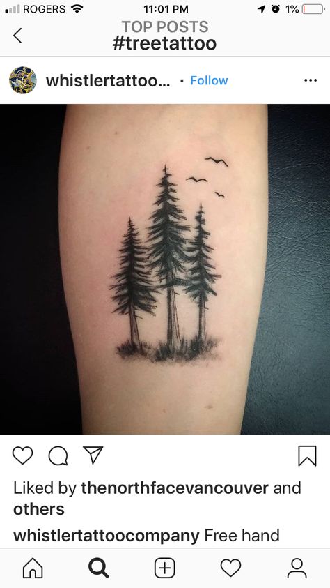 Tree Scape Tattoos, Tree Line Tattoo Forearm, Moon And Trees Tattoo, Pine Forest Tattoo, Tree Tattoo Ribs, Tree Tatoos, Redwood Tree Tattoo, Sonic Tattoo, Tree Line Tattoo