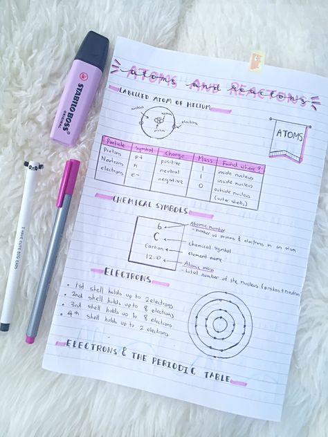 Atoms and reactions study notes Atoms And Elements Notes, Atom Notes Aesthetic, Atoms Aesthetic Notes, Average Atomic Mass Notes, Chemistry Atoms Notes, Biology Notes Atoms, Atoms Notes Aesthetic, Atomic Mass Notes, Atomic Structure Notes Aesthetic