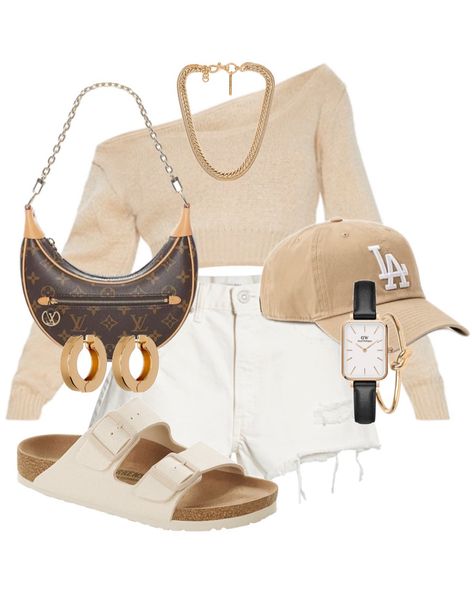 casual street style outfit pairing the louis vuitton loop bag with a baseball cap Louis Vuitton Summer Outfit, Outfit With Louis Vuitton Bag, Louis Vuitton Loop Bag Outfit, Lv Loop Bag Outfit, Lv Bag Outfit, Styling Birkenstocks, Louis Vuitton Loop Bag, Louis Vuitton Outfits Women, Louis Vuitton Outfit Ideas