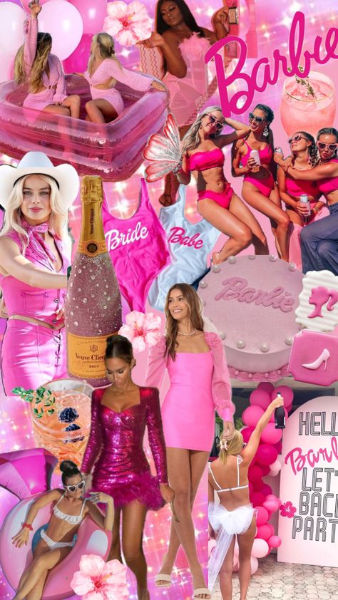 Bridal Barbie, Barbie Pool Party, Barbie Bachelorette, Thema Party, Pink Bachelorette Party, Barbie Theme Party, Vegas Bachelorette, Bachelorette Party Planning, Bridal Bachelorette Party