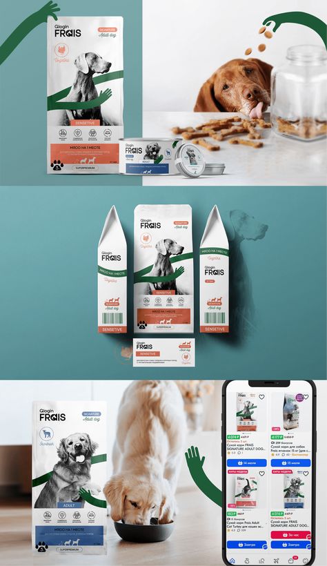 Glogin FRAIS | Pet food packaging on Behance Pet Food Packaging Design, Dog Food Packaging, Pet Food Packaging, Graphic Design Adobe, Pet Food, Food Packaging, Photoshop Adobe, Dog Food, Food Design