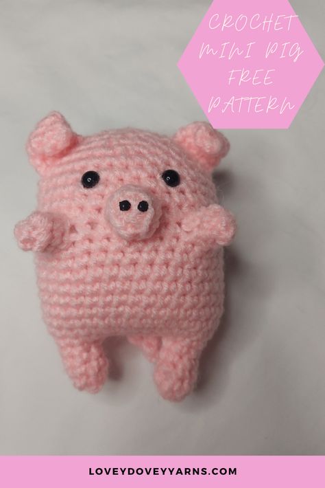 Crochet this cute, mini pig with this quick, easy, and cute pattern! #crochetpattern #crochetfreepattern #crochetpig #amigurumi #quick #easy Pig In A Blanket Crochet Pattern, Pigs In Blankets Crochet Pattern, Crochet Pig In Blanket Pattern Free, Crochet Pigs In Blankets, Crochet Pigs In Blankets Free Pattern, Amigurumi Quick, Pig Crochet Pattern Free, Crochet Pigs, Pocket Pals