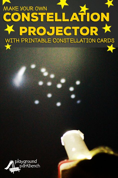 Study the stars with your preschooler! Learn how to turn your phone into a simple DIY constellation projector with our FREE printable constellation cards. | Kids Activities | Stars | Space | For Kids | Learning through Play | Constellation Project, Diy Constellation, Kids Stem Activities, Space Activities For Kids, Discovery Bottles, Turn Your Phone, Space Activities, Star Formation, Stem For Kids