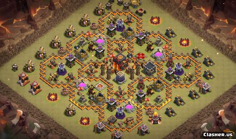 [Town Hall 10] TH10 War/Farm/Trophy base #187 [With Link] [4-2020] - War Base - Clash of Clans | Clasher.us Coc Th10 Base Layout, Town Hall 10 Base Layout, Coc Town Hall 10 Base, Base Th 10, Town Hall 10 Best Base, Th 10 Base Clash Of Clans, Th10 Base Layout, Clash Of Clans Upgrades, Clash Of Clans Base