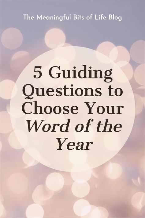 Find a quiet space to settle in with your journal and reflect on these 5 questions to help you ground yourself in your word of the year. Word Of The Year Ideas 2025, Word Of Year, Word For The Year, Life Plans, Change Day, Quiet Space, Word Of The Year, Ground Yourself, Unusual Words