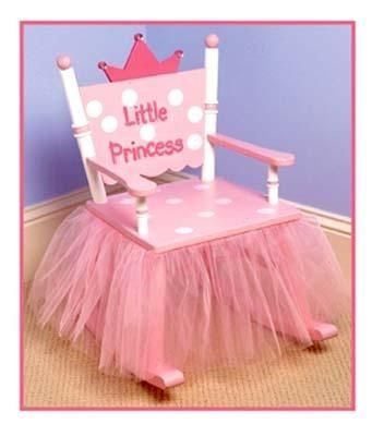 Rocking chair Princess Chair Diy, Princess Room Decor Ideas, Princess Chair, Princess Room Decor, Kids Rocking Chair, Childrens Rocking Chairs, Princess Nursery, Painted Chair, Design Café