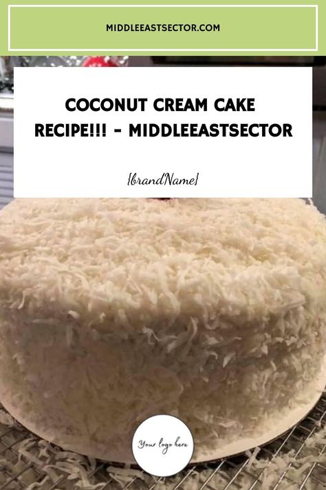 Coconut cream cake recipe!!! - middleeastsector https://middleeastsector.com/coconut-cream-cake-recipe/ 4 In Cake, Coconut Cream Cake Recipe, Mini Christmas Cakes, Coconut Cream Cake, Cream Cake Recipe, Whipped Frosting, Favorite Breakfast Recipes, Coconut Frosting, Mini Cakes Birthday