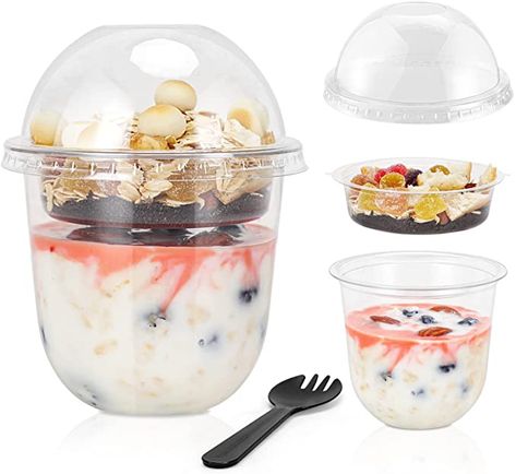 Cereal Parfait, Fruit Parfait Cups, Yogurt Parfait Cups, Cereal Oatmeal, Yogurt Packaging, Parfait Cups, Fruit Cereal, Fruit Parfait, Sweet Cups