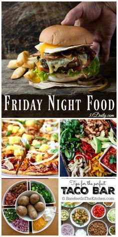 Friday Night Food Ideas for Quick & Easy Meals | 31Daily.com Game Night Food Ideas Easy Dinners, Low Carb Friday Night Dinner Ideas, Fun Friday Night Dinner Ideas, Easy Friday Night Dinner, Easy Friday Night Dinner Ideas, Friday Night Foods, Game Night Food, Movie Night Dinner, Movie Night Food