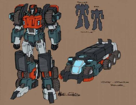 Roller - Transformers: More Than Meets The Eye Roller Concept Art Idw Transformers Concept Art, Roller Transformers, Steampunk Transformers, Transformers Painting, Transformers Idw, Lego Transformers, Transformers Art Design, Eye Roller, Roller Design